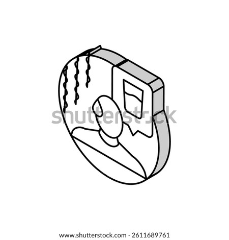 excessive thirst disease symptom isometric icon vector. excessive thirst disease symptom sign. isolated symbol illustration