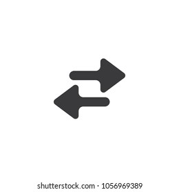 Exchange Arrow Icon. isolated perfect pixel with flat style in white background for UI, app, web site, logo. Vector illustration.
