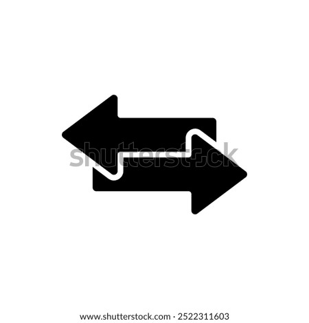 exchange arrow icon, modern vector isolated on white background