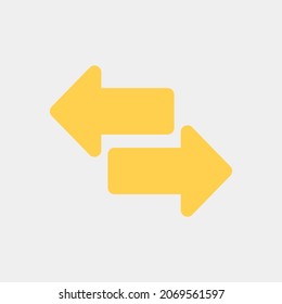 Exchange arrow icon vector illustration in flat style, use for website mobile app presentation