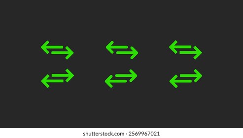 exchange arrow icons Transfer icon. Exchange arrow icon, transfer vector icon . isolated transparent . arrows . data exchange. Vector illustration EPS 10