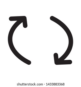 exchange arrow - minimal line web icon. simple vector illustration. concept for infographic, website or app.