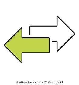 Exchange arrow transfer icon,swap web button design, move symbol vector illustration .