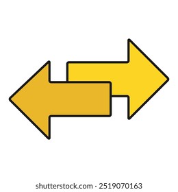 Exchange arrow transfer icon,swap web button design, move symbol vector illustration .