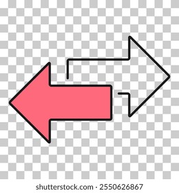 Exchange arrow transfer icon,swap web button design, move symbol vector illustration .