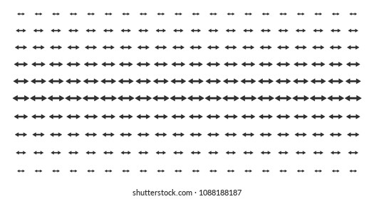 Exchange arrows icon halftone pattern, designed for backgrounds, covers, templates and abstract compositions. Vector exchange arrows objects organized into halftone matrix.