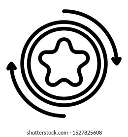 Exchange bonus icon. Outline exchange bonus vector icon for web design isolated on white background