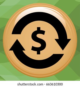 Exchange and convert icon. 