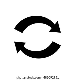 Exchange and convert icon. Arrow, trade, return.