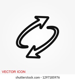 Exchange and convert icon. Logo, illustration, vector sign symbol