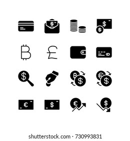 Exchange currency concept - Coins and banknotes