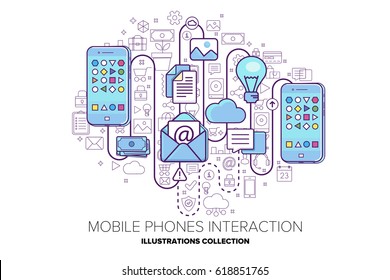 Exchange data between mobile phones
