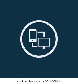 Exchange of data between phone to desktop icon