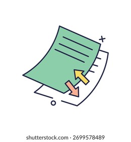 Ilustração de stock de ícone de vetor de Arquivo do Exchange