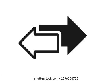 exchange flat icon vector isolate 