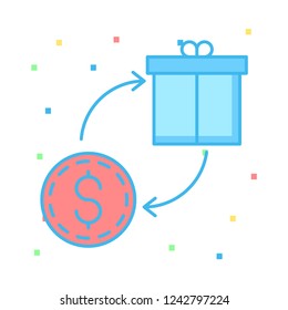 exchange   gift   dollar  
