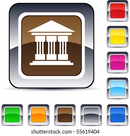 Exchange glossy square web buttons.