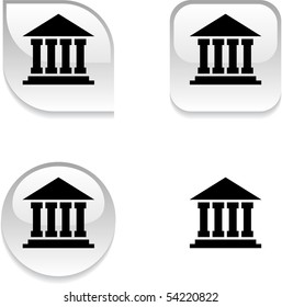 Exchange glossy vibrant web buttons.