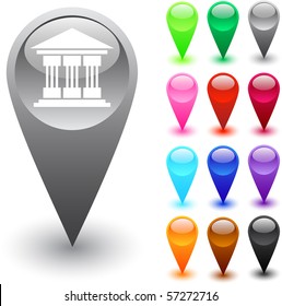 Intercambiar botones web brillantes.