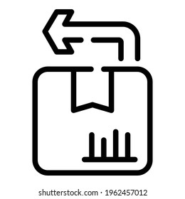 Exchange goods icon. Outline Exchange goods vector icon for web design isolated on white background