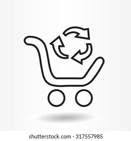 exchange of goods line icon