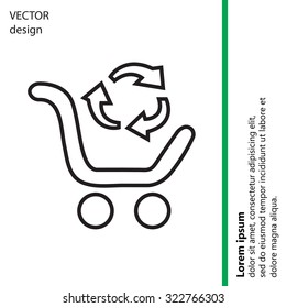 exchange of goods line icon
