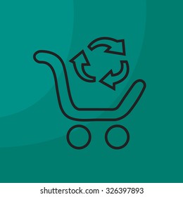 exchange of goods line icon