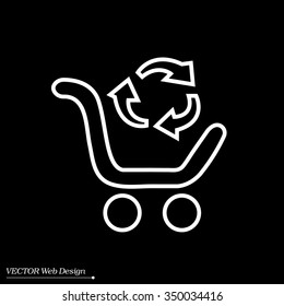 exchange of goods line icon