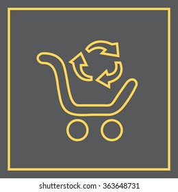 exchange of goods line icon