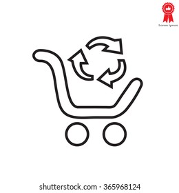 exchange of goods line icon
