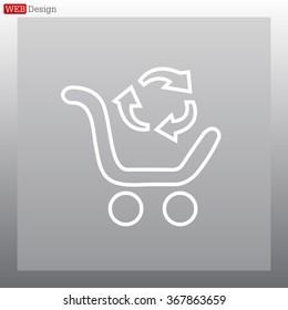 exchange of goods line icon