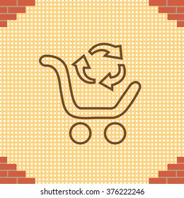 exchange of goods line icon