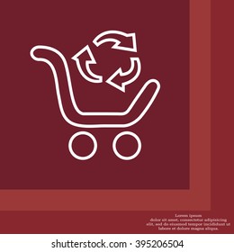 exchange of goods line icon