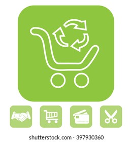 exchange of goods line icon