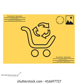 exchange of goods line icon