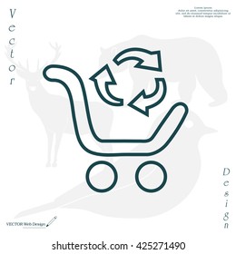 exchange of goods line icon