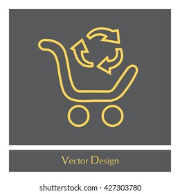 exchange of goods line icon