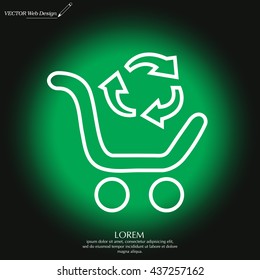 exchange of goods line icon