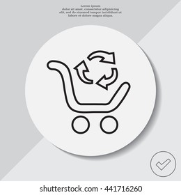 exchange of goods line icon