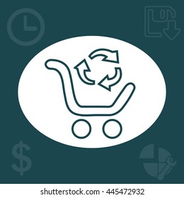 exchange of goods line icon