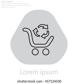 exchange of goods line icon