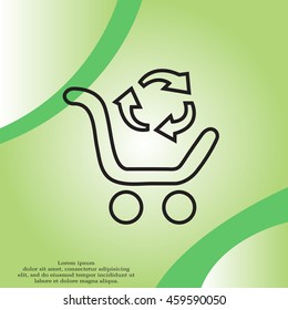 exchange of goods line icon