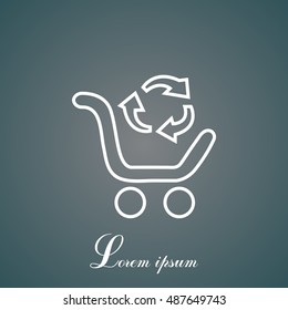 exchange of goods line icon