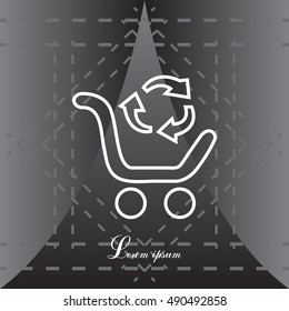 exchange of goods line icon