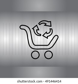 exchange of goods line icon