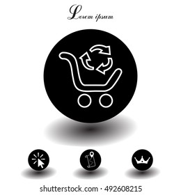 exchange of goods line icon