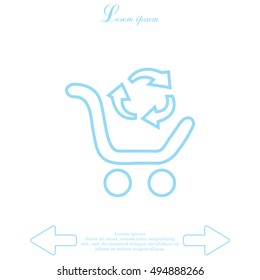 exchange of goods line icon