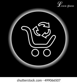 exchange of goods line icon