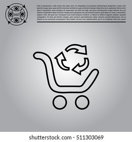 exchange of goods line icon
