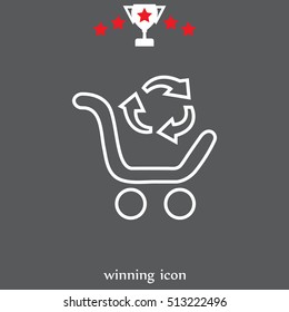 exchange of goods line icon